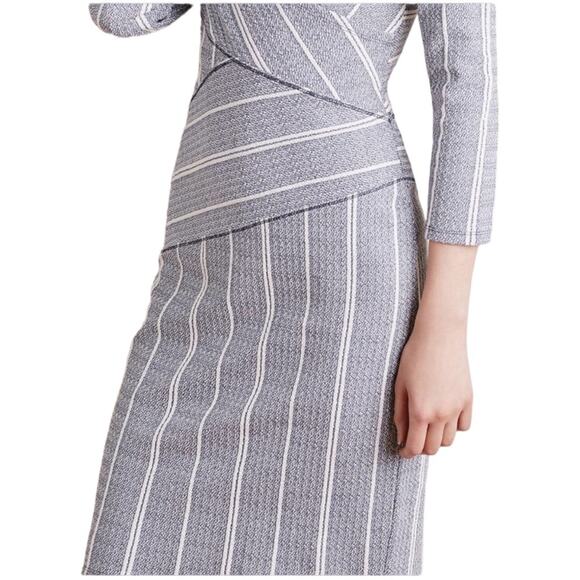 Anthropologie Maeve Wrapped Stripe Column Sheath Dress XS EUC - Picture 3 of 9